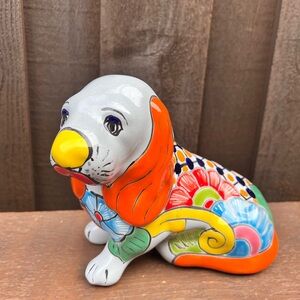 Mexican Talavera Cocker Spaniel Dog Decor.